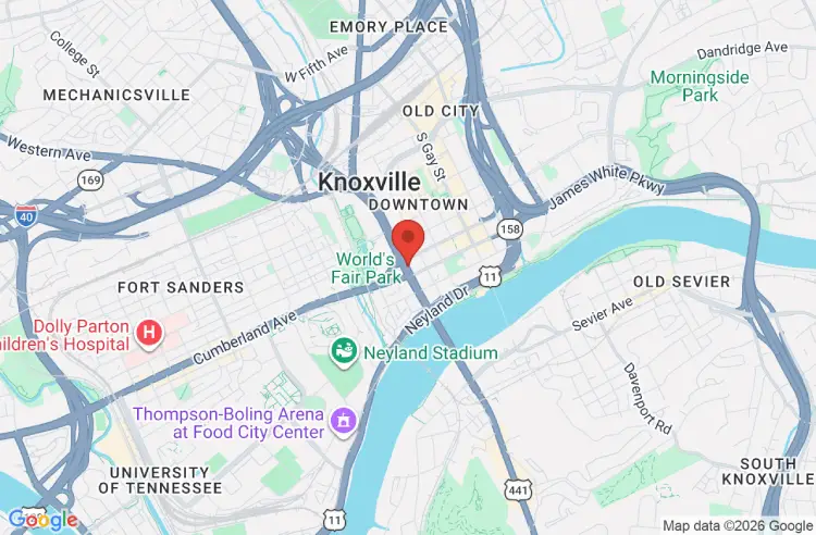 East Tennessee service area map